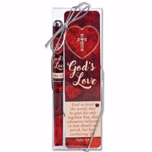 Gift Set: God's Love Pen & Bookmark - Christian Tools Of Affirmation